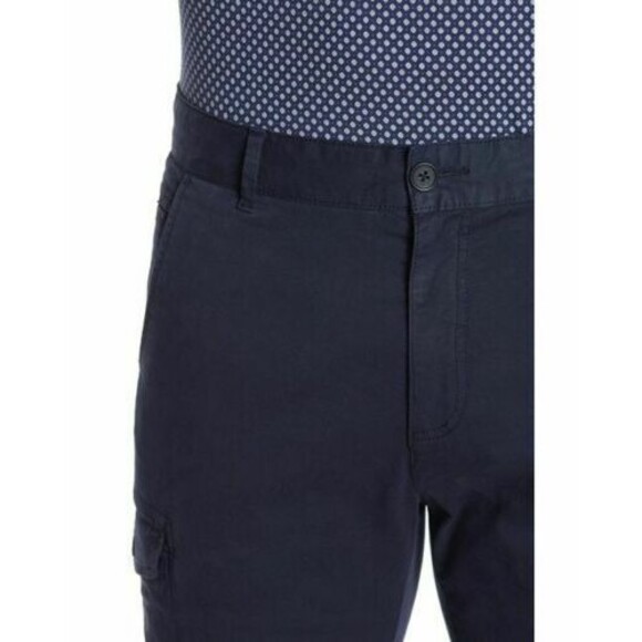 NEW Toscano Navy Blue Mens Cargo Shorts SIZE 34 MIDNIGHT BLUE * - Picture 2 of 6